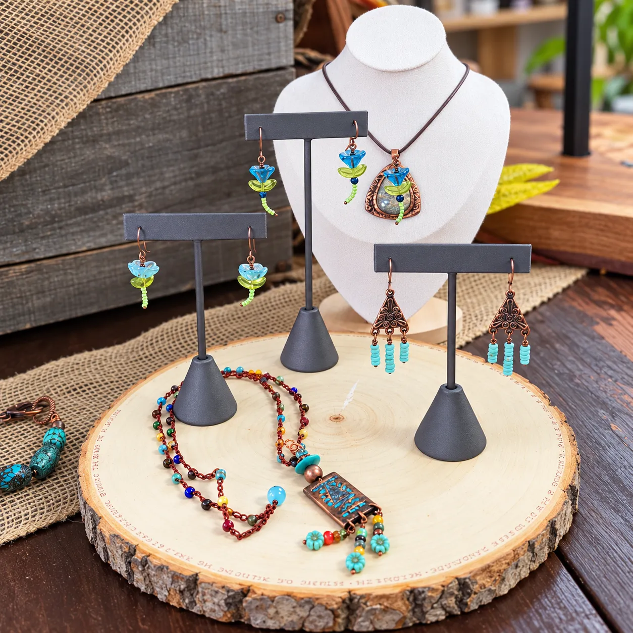 Nature-inspired jewelry by Tommye Sigerfoos of Allowing Art Designs